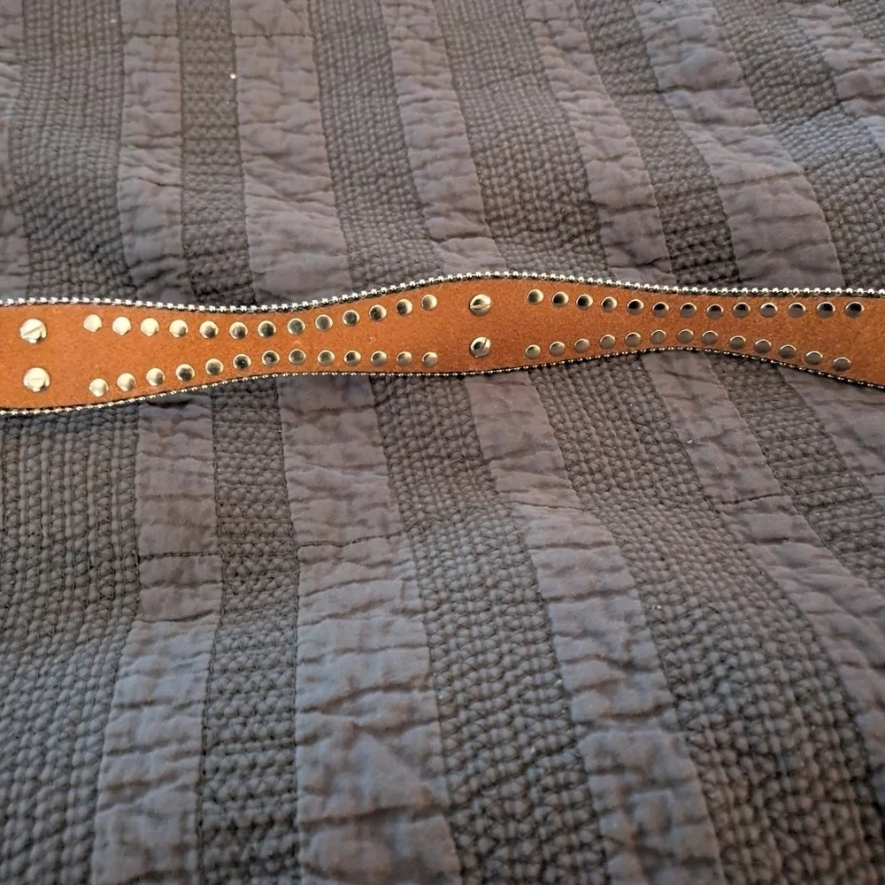 Blazin Roxx Black and Silver Studded Belt